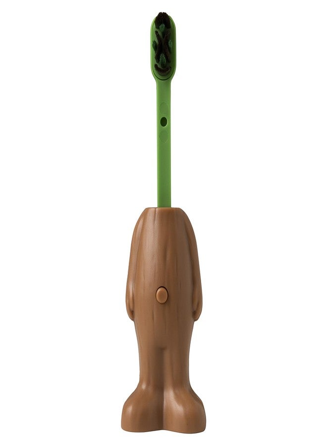 Brush Buddies Marvel Groot Kids Toothbrush, Soft & Rounded Bristles, Poppin' Fun Superhero Toothbrush Cover - Image 3